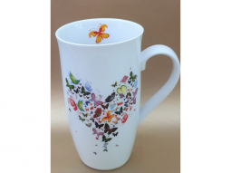   Henkelbecher Butterflyherz 0,5l