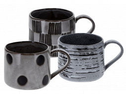 Becher 'Geometric' 350 ml 3-fach sorti..