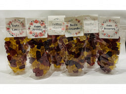  Gummibärchen mit verschiedenen Sprüch..