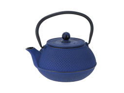 Eisenteekanne 'Arare' 0,8 l blau