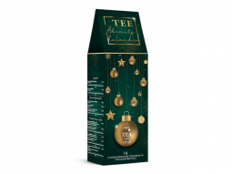      Tee-Adventskalender grün mit 24 exclusiven Pyramidenbeutel 