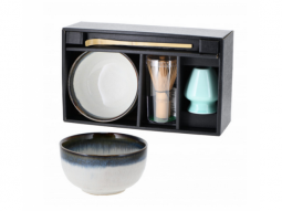    Matcha Set 'Haiiro' 4-teilig in Geschenkbox 