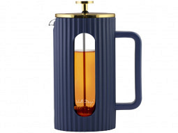 Tee-Zubereiter 'Livio' 1 l indigo mit Golddeckel oder ohne Golddeckel